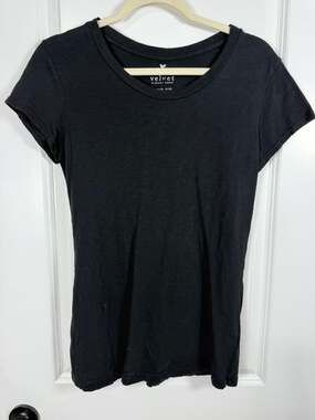 Velvet by Graham & Spencer Vintage Slub Cotton Scoop Neck T-Shirt